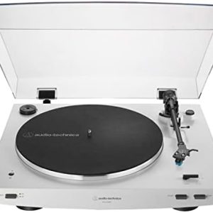 Audio-Technica Audio Technica AT-LP3XBT-WH Bluetooth Turntable Belt Drive Fully Automatic 33/45 (White)