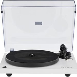 Crosley C6B-WH Belt-Drive Bluetooth Turntable Record Player with Adjustable Tone Arm, White