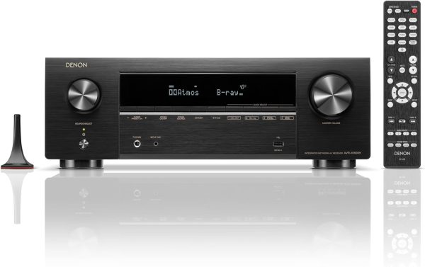 Denon AVR-X1800H 7.2 Channel AV Stereo Receiver - 80W/Channel, Wireless Streaming via Built-in HEOS, WiFi, & Bluetooth, Supports Dolby Vision, HDR10+, Dynamic HDR, & Home Automation Systems - Image 9