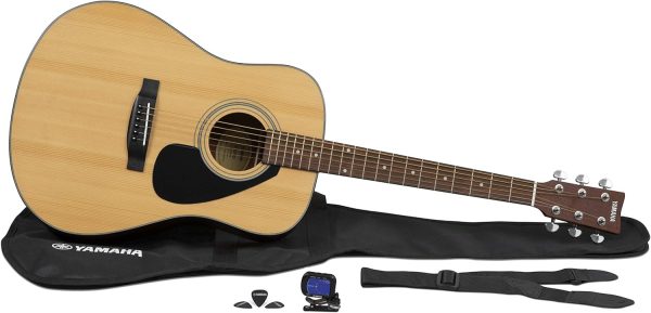 Yamaha GigMaker Standard Acoustic Guitar w/ Gig Bag, Tuner, Strap and Picks - Natural - Image 6